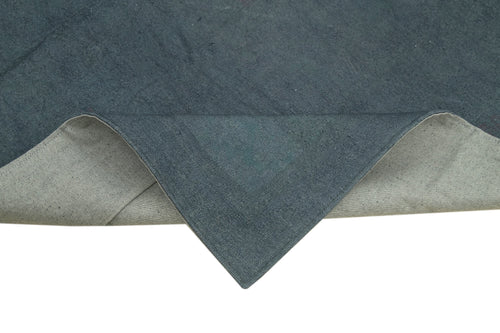 Handmade Area Rug – Vintage Wool Carpet With Grey Floral Design | Hand Woven Turkish Cotton