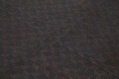 Handmade Area Rug – Brown Geometric Cotton Wool Hand Woven Vintage Turkish Carpet 5'7''x8'2''