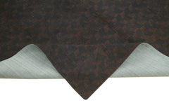 Handmade Area Rug – Brown Geometric Cotton Wool Hand Woven Vintage Turkish Carpet 5'7''x8'2''