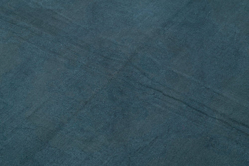 Needlepoint Blue Floral Cotton Wool Handmade Area Rug 5'5'' x 8'0''