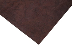 Needlepoint Purple Floral Cotton Wool Handmade Area Rug 5'8'' x 7'8''