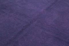 Needlepoint Purple Floral Cotton Wool Handmade Area Rug 5'7'' x 8'6''