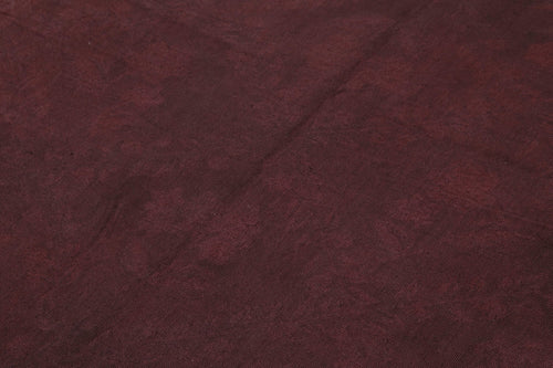 Needlepoint Purple Floral Cotton Wool Handmade Area Rug 5'5'' x 8'6''