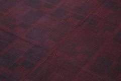 Needlepoint Brown Floral Cotton Wool Handmade Area Rug 4'7'' x 7'6''