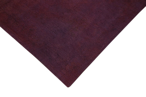 Needlepoint Pink Floral Cotton Wool Handmade Area Rug 5'6'' x 7'10''