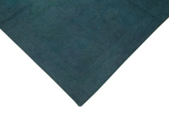 Handmade Area Rug - Vintage Wool Rug Grey Floral Turkish Carpet 5'7''x7'10''