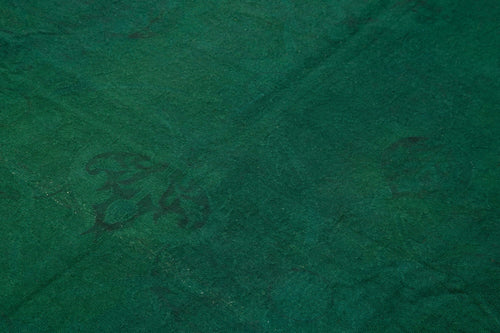 Handmade Area Rug – Vintage Wool Green Floral Carpet 5'4'' x 7'11''