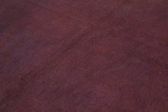 Needlepoint Brown Floral Cotton Wool Handmade Area Rug 5'6'' x 8'5''