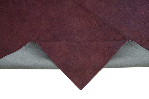 Needlepoint Brown Floral Cotton Wool Handmade Area Rug 5'6'' x 8'5''