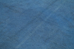 Needlepoint Blue Floral Cotton Wool Handmade Area Rug 5'5'' x 8'0''