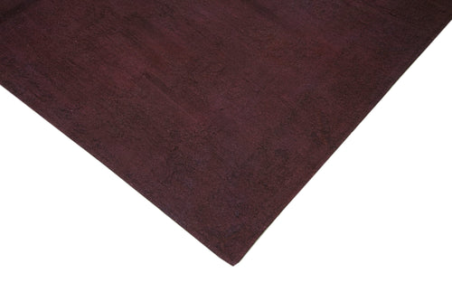 Needlepoint Brown Floral Cotton Wool Handmade Area Rug 7'4'' x 8'6''