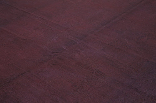 Needlepoint Brown Floral Cotton Wool Handmade Area Rug 7'4'' x 8'6''