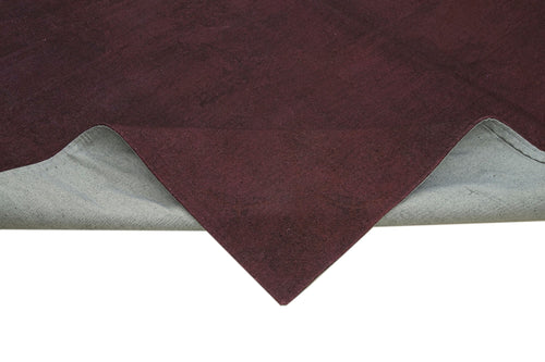 Needlepoint Brown Floral Cotton Wool Handmade Area Rug 7'4'' x 8'6''