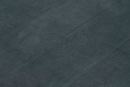 Needlepoint Blue Floral Cotton Wool Handmade Area Rug 7'3'' x 9'3''