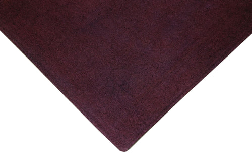 Needlepoint Brown Floral Cotton Wool Handmade Area Rug 7'4'' x 8'9''