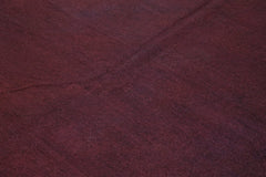 Needlepoint Brown Floral Cotton Wool Handmade Area Rug 7'4'' x 8'9''