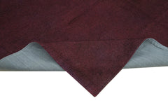 Needlepoint Brown Floral Cotton Wool Handmade Area Rug 7'4'' x 8'9''