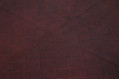 Needlepoint Brown Floral Cotton Wool Handmade Area Rug 7'3'' x 9'1''