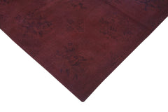 Needlepoint Brown Floral Cotton Wool Handmade Area Rug 7'3'' x 8'9''