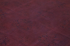 Needlepoint Brown Floral Cotton Wool Handmade Area Rug 7'3'' x 8'9''