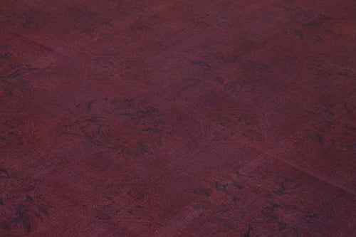 Needlepoint Brown Floral Cotton Wool Handmade Area Rug 7'3'' x 8'9''