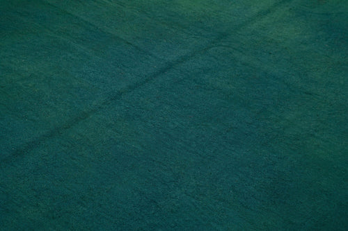 Needlepoint Green Floral Cotton Wool Handmade Area Rug 7'6'' x 8'10''