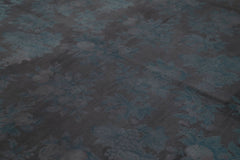 Needlepoint Grey Floral Cotton Wool Handmade Area Rug 8'4'' x 11'1''