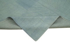 Needlepoint Blue Floral Cotton Wool Handmade Area Rug 8'0'' x 11'8''