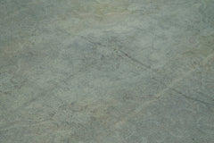 Needlepoint Grey Floral Cotton Wool Handmade Area Rug 7'11'' x 10'4''