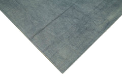 Needlepoint Blue Floral Cotton Wool Handmade Area Rug 11'3'' x 15'1''