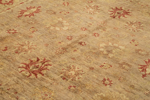 Tebriz Beige Classic Cotton Wool Handmade Area Rug 8'0'' x 10'6''