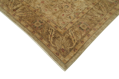 Tebriz Beige Classic Cotton Wool Handmade Area Rug 7'3'' x 10'11''