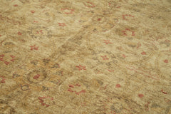 Tebriz Beige Classic Cotton Wool Handmade Area Rug 7'3'' x 10'11''