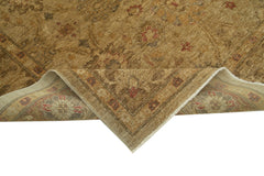 Tebriz Beige Classic Cotton Wool Handmade Area Rug 7'3'' x 10'11''