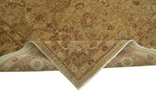 Tebriz Beige Classic Cotton Wool Handmade Area Rug 7'3'' x 10'11''