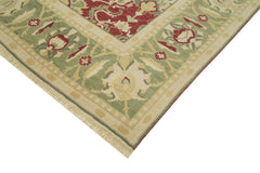 Tebriz Beige Classic Cotton Wool Handmade Area Rug 8'10'' x 11'6''
