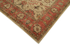 Tebriz Beige Classic Cotton Wool Handmade Area Rug 6'2'' x 9'5''