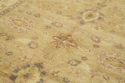 Tebriz Beige Classic Cotton Wool Handmade Area Rug 6'2'' x 8'10''