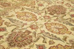 Tebriz Beige Classic Cotton Wool Handmade Area Rug 7'3'' x 10'3''