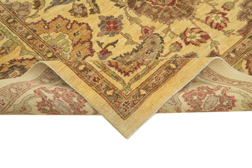 Tebriz Beige Classic Cotton Wool Handmade Area Rug 7'3'' x 10'3''
