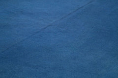 Handmade Area Rug – Blue Floral Pattern Cotton Wool Vintage Carpet 9'3''x12'10''