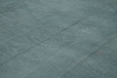 Needlepoint Blue Floral Cotton Wool Handmade Area Rug 10'8'' x 14'5''