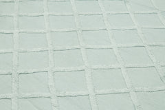 Nepal Geometric Blue Geometric Wool Cotton Handmade Rug 9'0'' x 12'0''