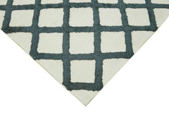 Nepal Geometric Beige Geometric Wool Cotton Handmade Rug 9'0'' x 12'0''