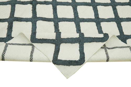 Nepal Geometric Beige Geometric Wool Cotton Handmade Rug 9'0'' x 12'0''