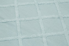 Nepal Geometric Blue Geometric Wool Cotton Handmade Rug 8'0'' x 10'0''