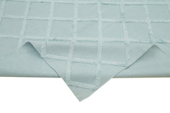 Nepal Geometric Blue Geometric Wool Cotton Handmade Rug 8'0'' x 10'0''