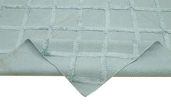 Nepal Geometric Blue Geometric Wool Cotton Handmade Rug 8'1'' x 10'0''