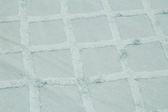 Nepal Geometric Blue Geometric Wool Cotton Handmade Rug 8'1'' x 10'0''