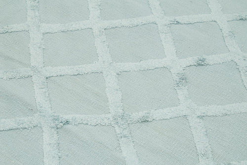 Nepal Geometric Blue Geometric Wool Cotton Handmade Rug 8'1'' x 10'0''